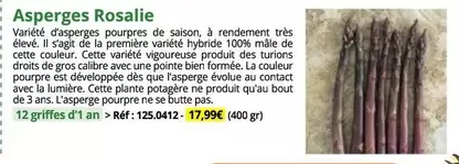 Asperges Rosalie offre à 17,99€ sur Magellan