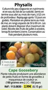 Mars - Cape Gooseberry offre à 2,99€ sur Magellan