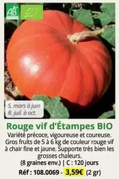Mars - Rouge Vif D'étampes Bio offre à 3,59€ sur Magellan