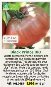 Prince - Black  Bio offre à 3,99€ sur Magellan