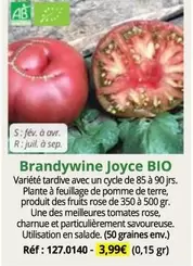 Brandywine Joyce Bio offre à 3,99€ sur Magellan