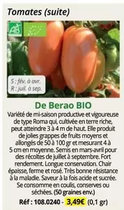 De Berao Bio offre à 3,49€ sur Magellan