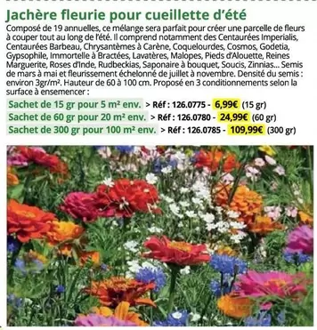 Jachere Fleurie Pour Cueillette D'été offre à 6,99€ sur Magellan
