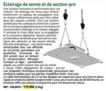 Éclairage De Semis Et De Section Pro offre sur Magellan