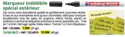 Durable - Marqueur Indéléble Spécial Extérieur offre à 7,99€ sur Magellan