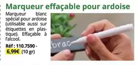 Marqueur Effaçable Pour Ardoise offre à 6,99€ sur Magellan
