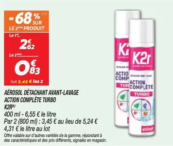 Signal - Aérosol Détachant Avant-lavage Action Complète Turbo offre à 2,62€ sur Netto