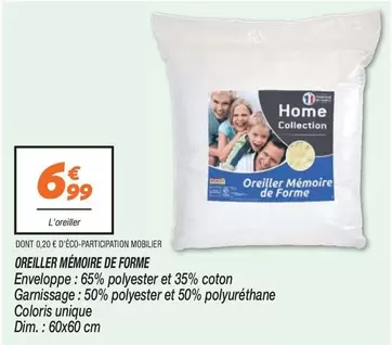 Dim - Oreiller Mémoire De Forme offre à 6,99€ sur Netto