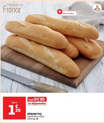 Déjeunettes offre à 1,2€ sur Auchan Supermarché