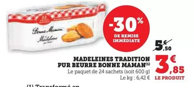 Bonne Maman - Madeleines Tradition Pur Beurre offre à 3,85€ sur Hyper U