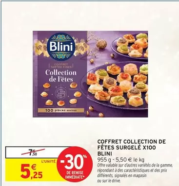 Blini - Coffret Collection De Fêtes Surgele X100 offre à 5,25€ sur Intermarché Hyper