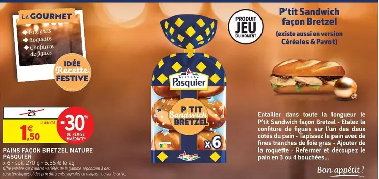 Purina - P'tit Sandwich Façon Bretzel Nature offre à 1,5€ sur Intermarché Hyper