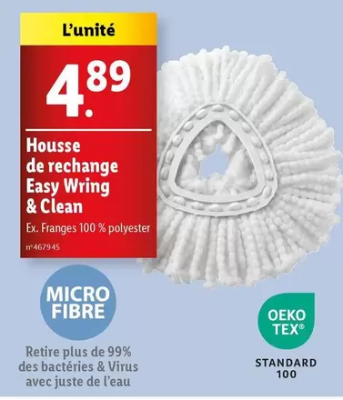 Vileda - Housse De Rechange Easy Wring & Clean offre à 4,89€ sur Lidl