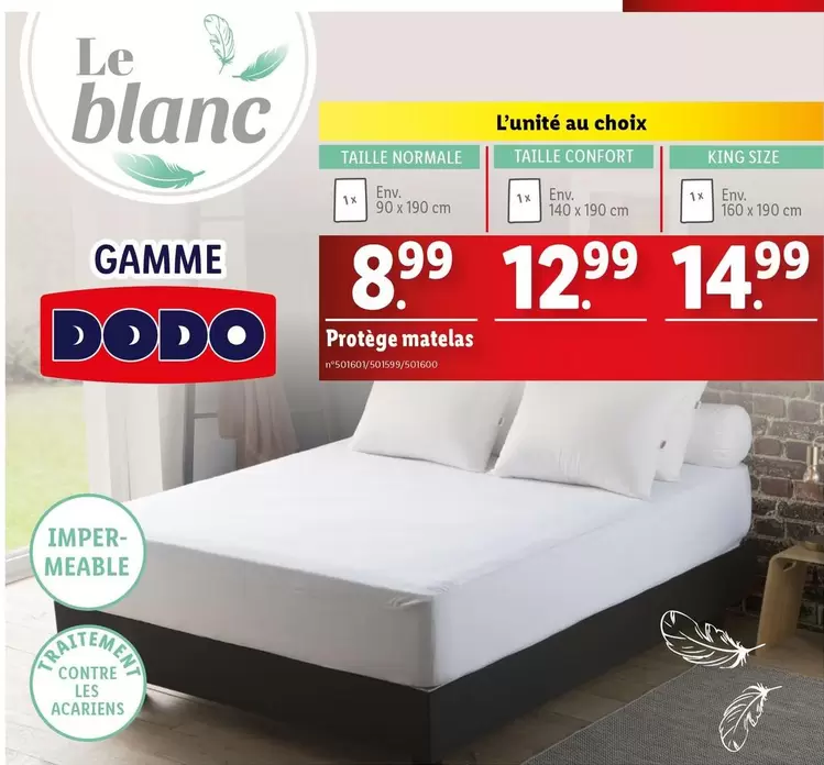 Dodo - Draps offre sur Lidl