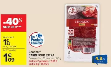 Carrefour - Chorizo offre à 1,82€ sur Carrefour Contact