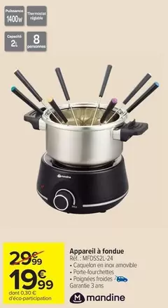 Appareil À Fondue offre à 19,99€ sur Carrefour Contact