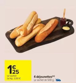 4 Déjeunettes offre à 1,25€ sur Carrefour Contact