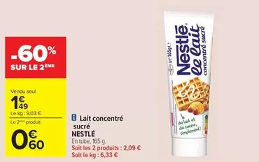 Nestlé - Lait Concentré Surcé offre à 1,49€ sur Carrefour Contact