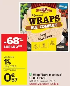 Old El Paso - Wrap "extra Moelleux" offre à 1,79€ sur Carrefour Contact