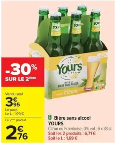 Bière Sans Alcool offre à 3,95€ sur Carrefour Contact