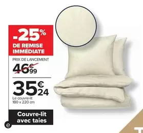 Couvre-lit Avec Taies offre à 35,24€ sur Carrefour Contact