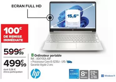 HP - Ordinateur Portable offre à 499,99€ sur Carrefour City