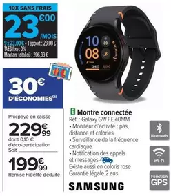 Total - Montre Connectée offre à 199,99€ sur Carrefour City