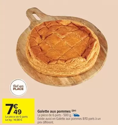 Galette Aux Pommes offre à 7,49€ sur Carrefour Market