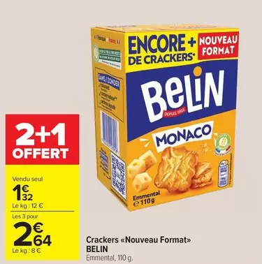 Belin - Crackers Nouveau Format offre à 1,32€ sur Carrefour Market