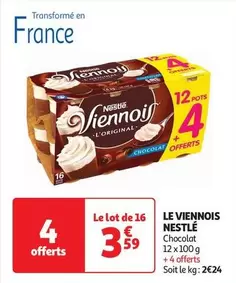 Nestlé - Le Viennois offre à 3,59€ sur Auchan Hypermarché