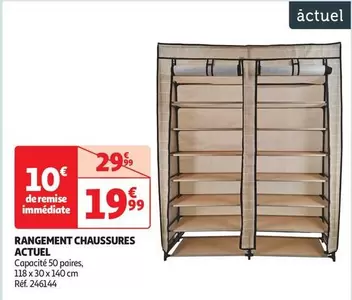 Actuel - Rangement Chaussures offre à 19,99€ sur Auchan Hypermarché