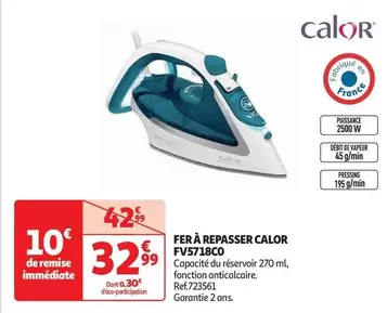 Calor - Fer A Repasser FV5718C0 offre à 32,99€ sur Auchan Hypermarché