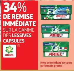 Ariel - Sur La Gamme Des Lessives Capsules offre sur Auchan Supermarché