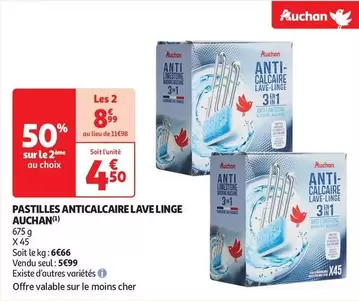 Auchan - Pastilles Anticalcaire Lave Linge offre à 5,99€ sur Auchan Supermarché