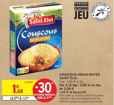 Saint Eloi - Couscous Grain Moyen offre à 1,68€ sur Intermarché Contact