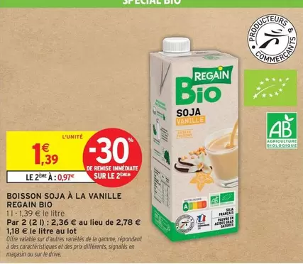 Signal - Boisson Soja À La Vanille offre à 1,39€ sur Intermarché