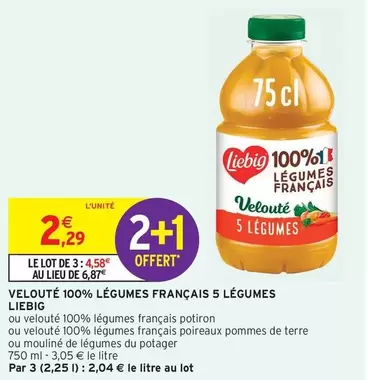 Liebig - Velouté 100% Légumes Français 5 Légumes offre à 2,29€ sur Intermarché