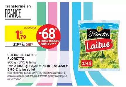 Florette - Coeur De Laitue offre à 1,79€ sur Intermarché Hyper