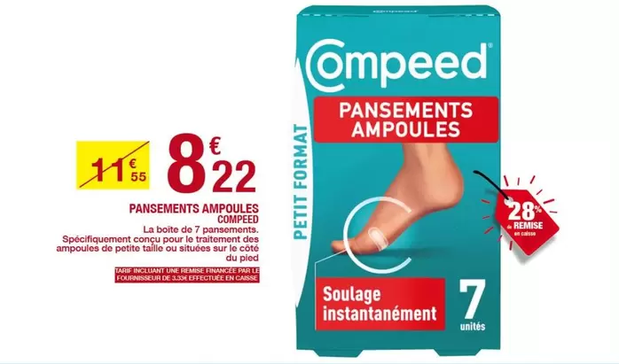 Pansements Ampoules offre à 8,22€ sur Carrefour