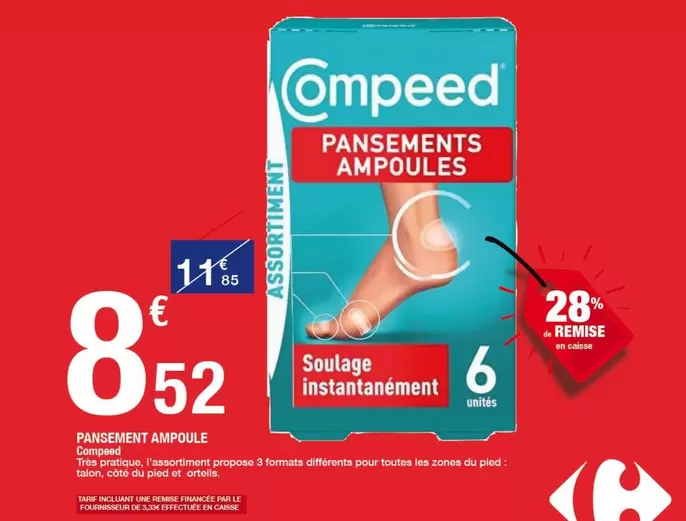 Compeed - Pansements Ampoule offre à 8,52€ sur Carrefour