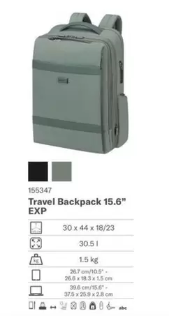 EXP Travel Backpack 15.6" offre sur Samsonite