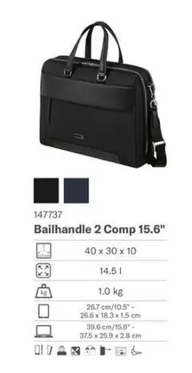 Ballhandler 2 Comp 15.6" offre sur Samsonite