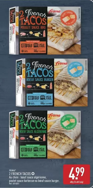 Burger - 2 French Tacos O offre à 4,99€ sur Aldi