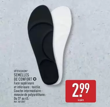 Up2fashion - Semelles De Confort offre à 2,99€ sur Aldi