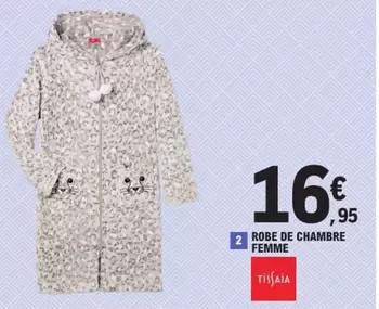 Robe De Chambre Femme offre à 16,95€ sur E.Leclerc