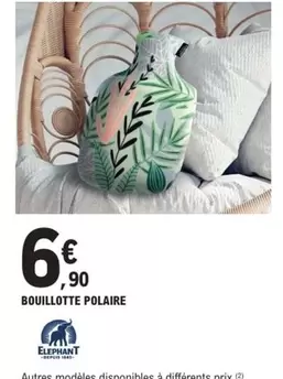 Elephant - Bouillotte Polaire offre à 6,9€ sur E.Leclerc