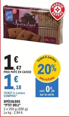 Speculoos offre à 1,47€ sur E.Leclerc