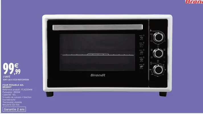 Brandt - Scieville Para Cabe offre à 99,99€ sur Intermarché Contact