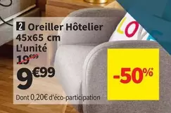 Oreiller Hôtelier 45x65 Cm offre à 9,99€ sur Conforama