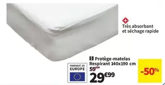 Protège-matelas Respirant 140x190 Cm offre à 59,99€ sur Conforama